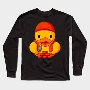 Construction Rubber Duck Long Sleeve T-Shirt